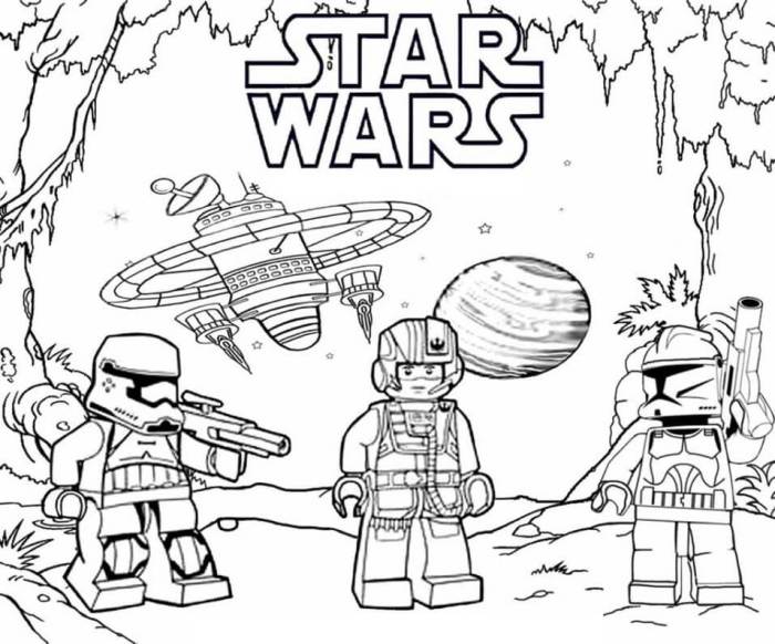 Lego star wars coloring book