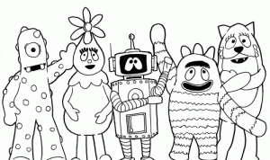 Yo gabba gabba coloring book