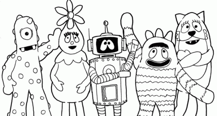 Yo gabba gabba coloring book