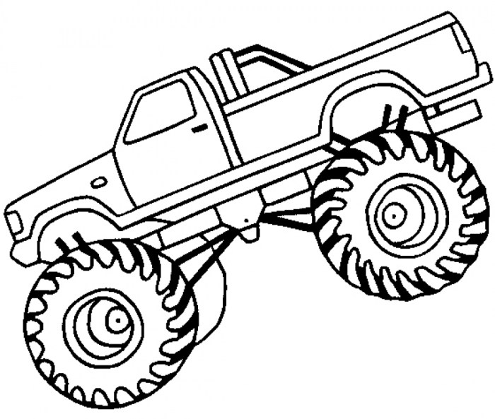 Monster truck coloring book