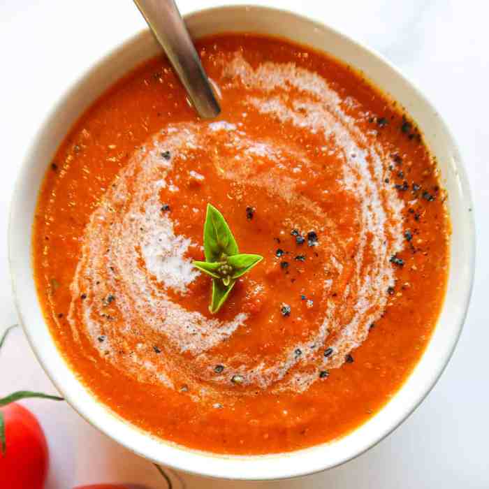 Easy tomato basil soup recipe