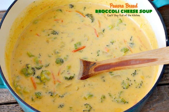 Broccoli cheese soup recipe panera