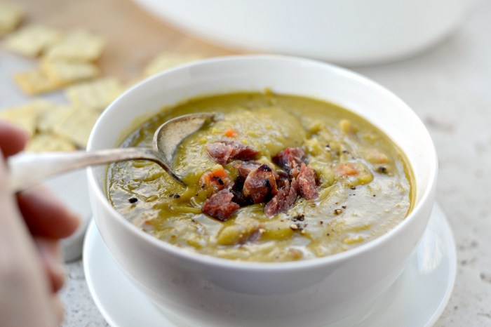 Recipes for split pea soup with ham