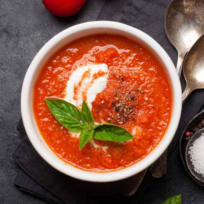 Easy tomato basil soup recipe