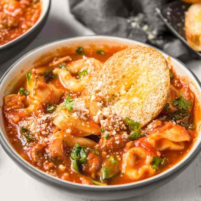 Soup recipes with tortellini