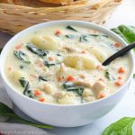 Recipe for chicken gnocchi soup at olive garden