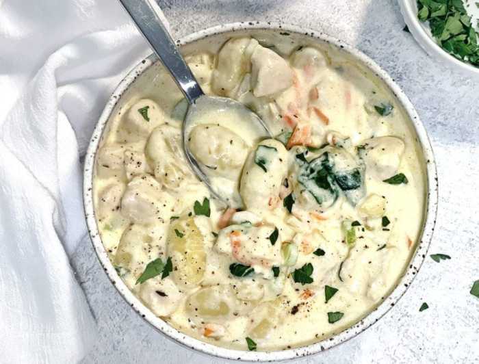 Recipe for chicken gnocchi soup at olive garden