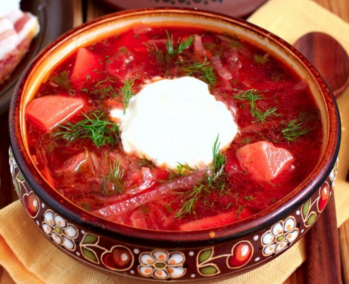 Borsch russian soup recipe